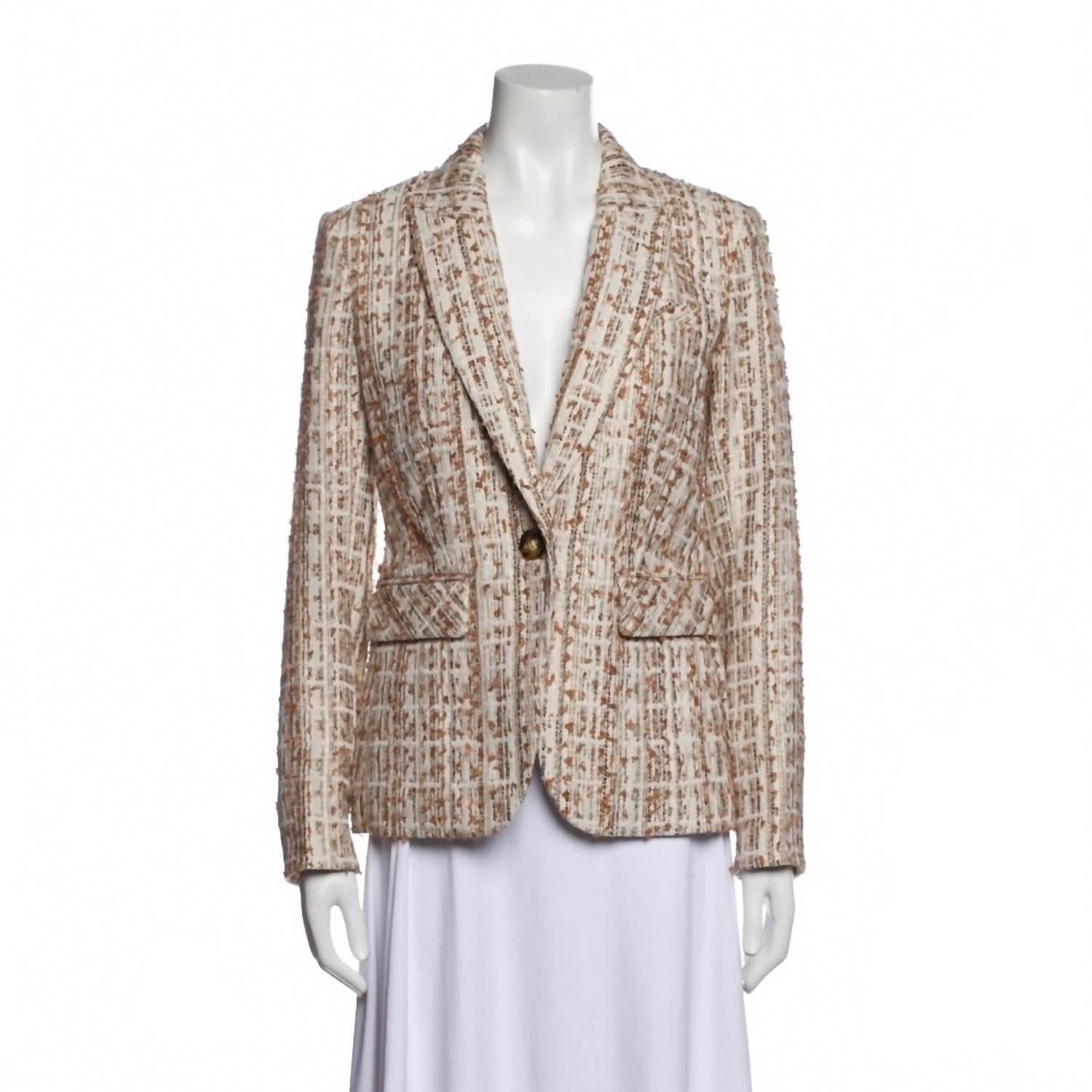 New Veronica Beard Women's Cutaway Dickey Jacket In Ivory